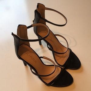 Black Strappy Heels